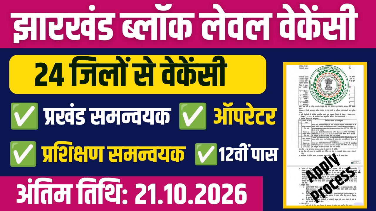 Jamtara District PMAY-G Recruitment 2026